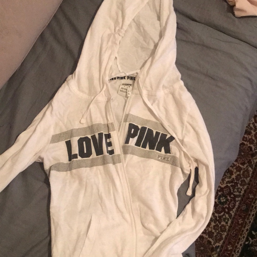 VS pink zip up hoodie